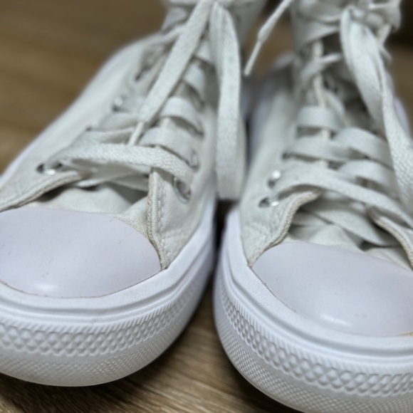 Converse Chunky Platform High Top All Star White Size 5.5 - Picture 3 of 8